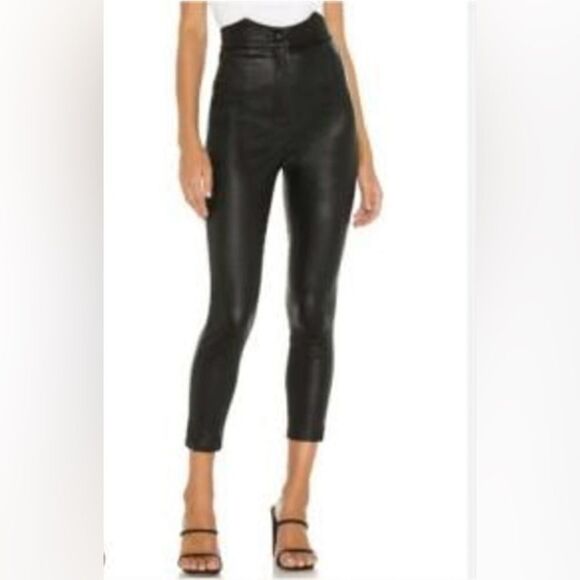 #157 RETROFETE High Waist Vegan Leather Pants